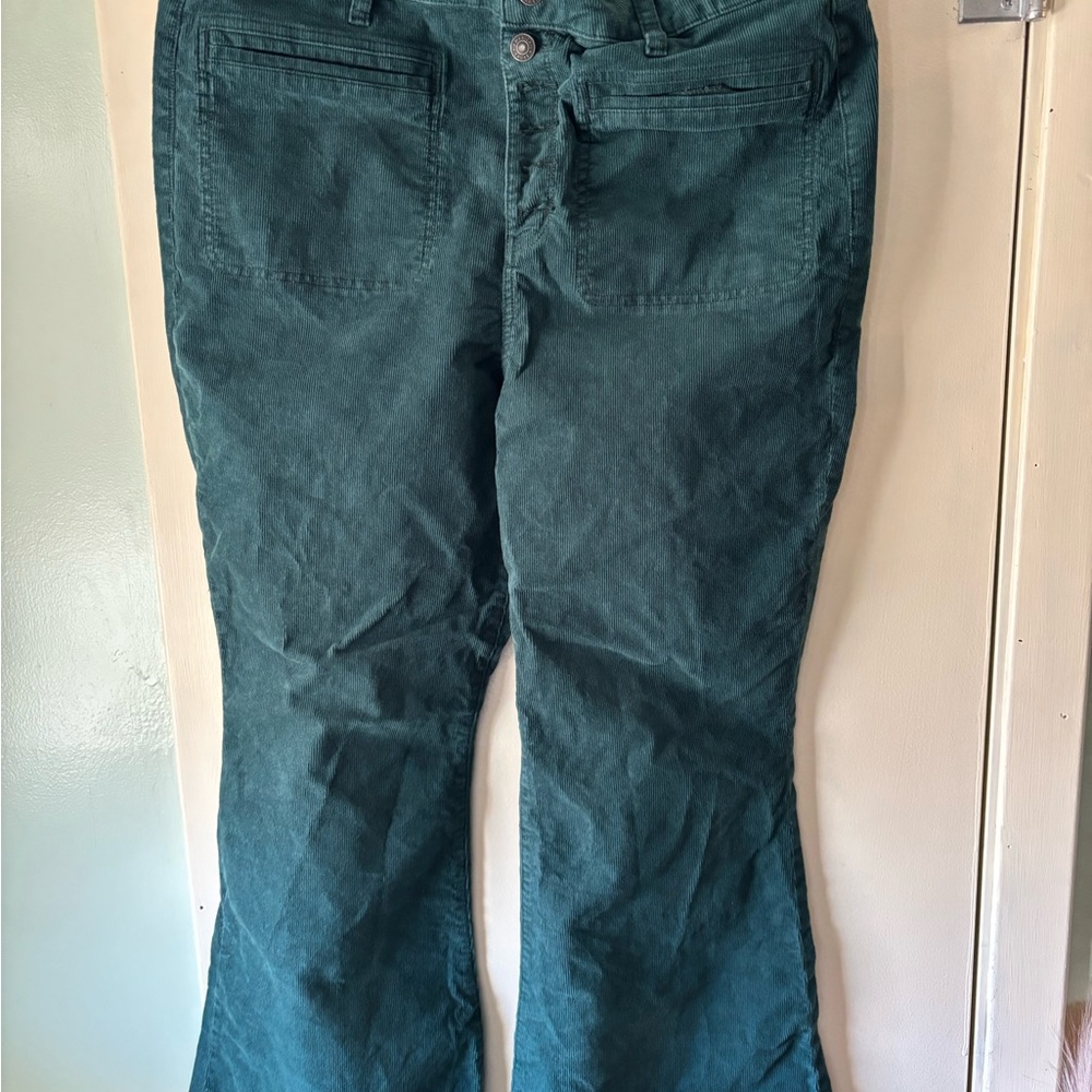 American Eagle Outfitters Teal Wide Leg Jeans